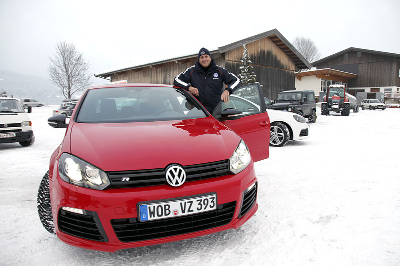 VW Golf R: Eisgolfen in Tirol