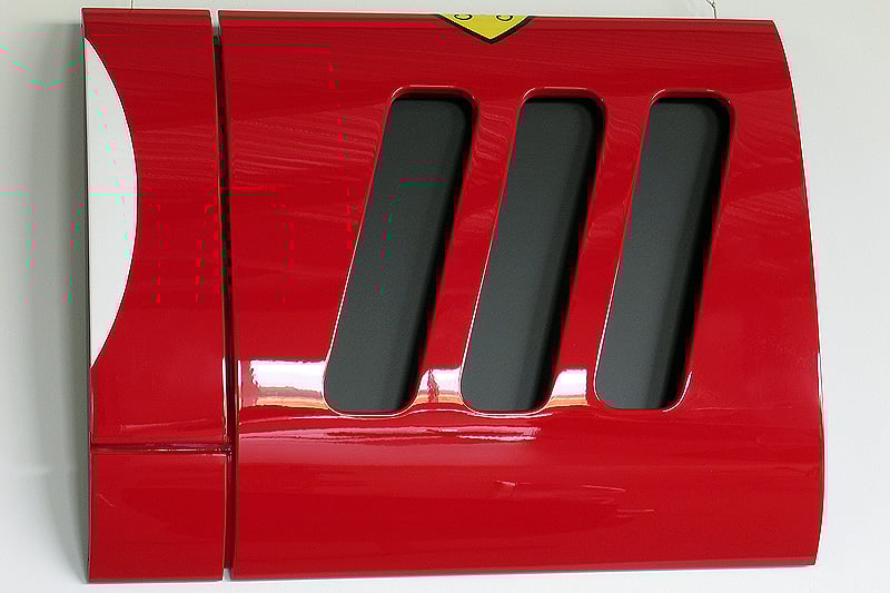Autokunst von Michel Collet: Rennausschnitt