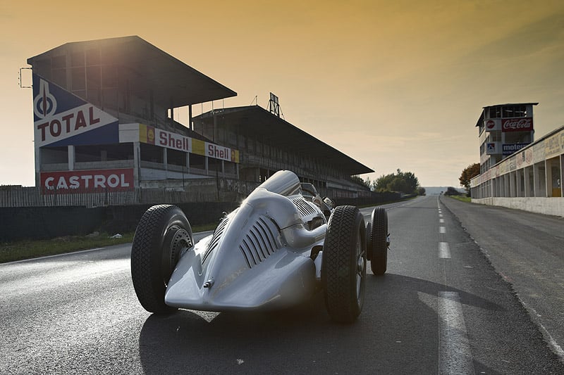 Fotostrecke: Auto Union Silberpfeile auf dem Circuit de Reims