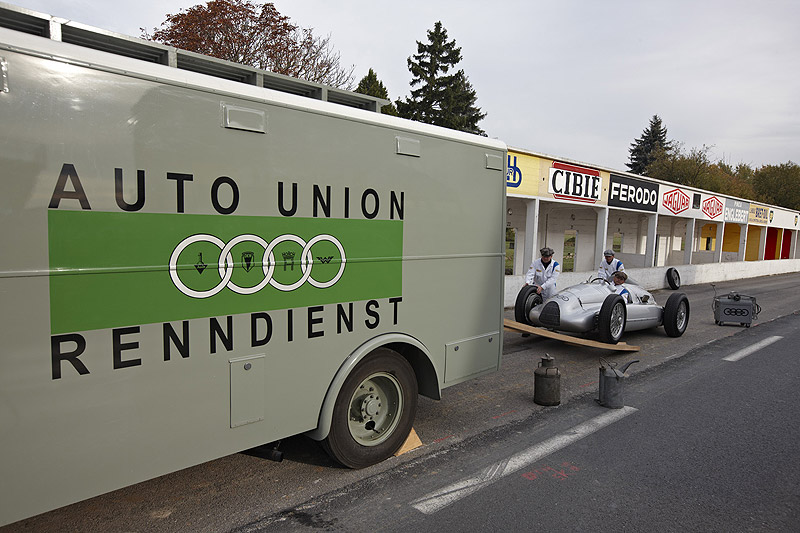 Fotostrecke: Auto Union Silberpfeile auf dem Circuit de Reims