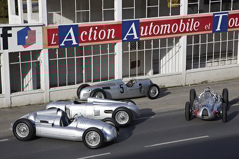 Fotostrecke: Auto Union Silberpfeile auf dem Circuit de Reims