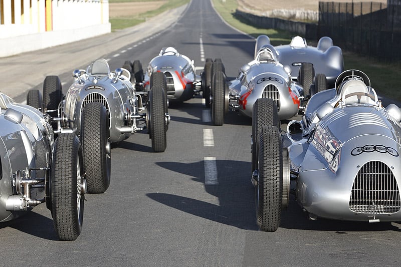 Fotostrecke: Auto Union Silberpfeile auf dem Circuit de Reims