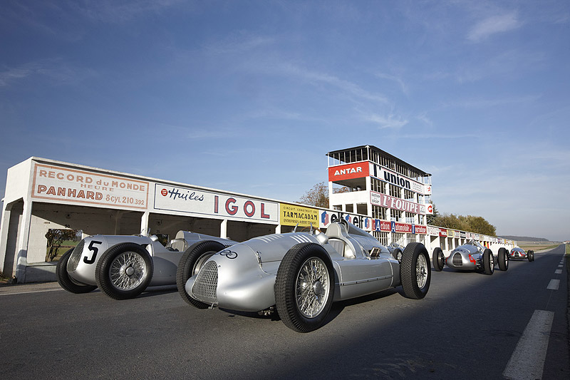 Fotostrecke: Auto Union Silberpfeile auf dem Circuit de Reims