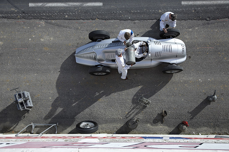 Fotostrecke: Auto Union Silberpfeile auf dem Circuit de Reims