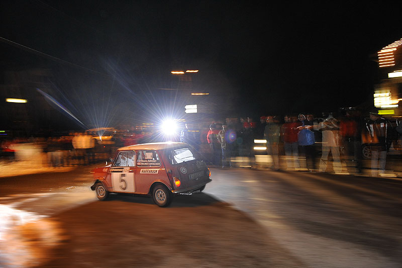 Rauno Aaltonen im Mini zurück bei der Monte