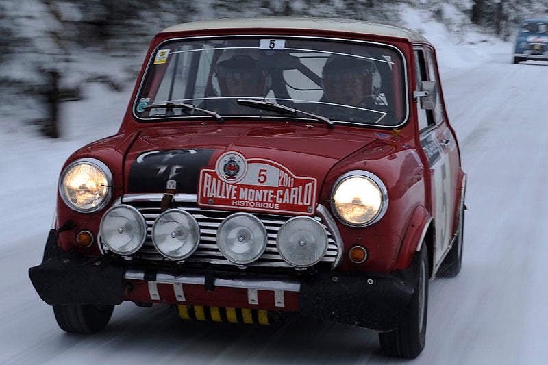 Rauno Aaltonen im Mini zurück bei der Monte