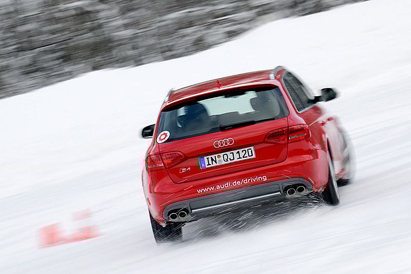 Wintertraining im Audi S4: Das Tal der Querlenker