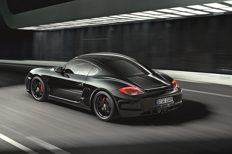 Porsche Cayman S Black Edition: Schwarz in Schwarz
