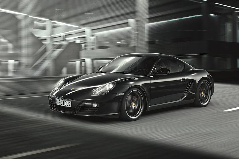 Porsche Cayman S Black Edition: Schwarz in Schwarz