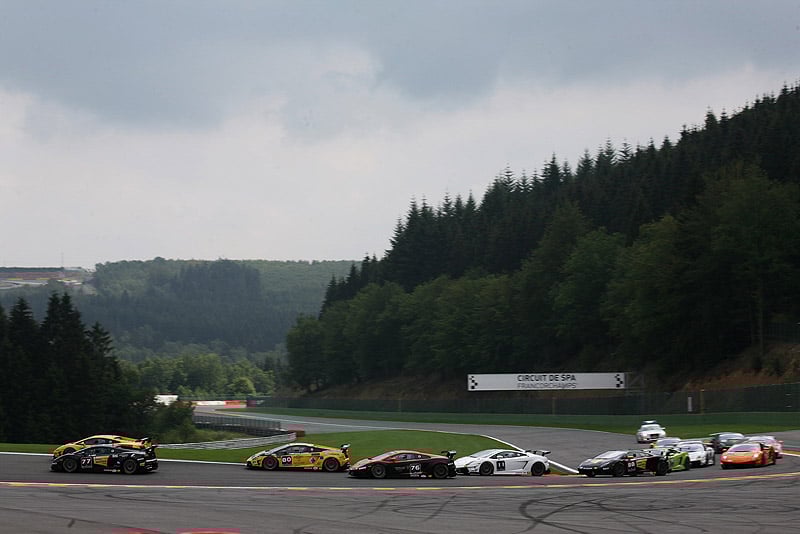 24h-Rennen Spa: Ein Regenballett