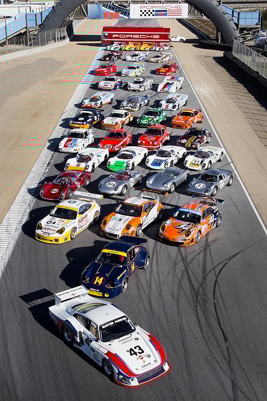 Porsche Rennsport Reunion IV: Porsche, Porsche, überall