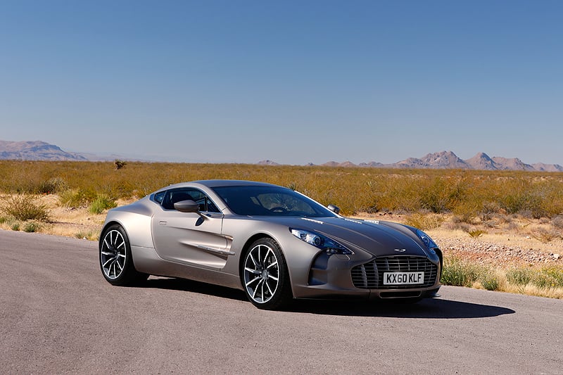 Aston Martin One-77 at Virgin Galactic’s Spaceport America