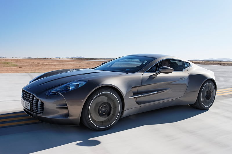 Aston Martin One-77 at Virgin Galactic’s Spaceport America