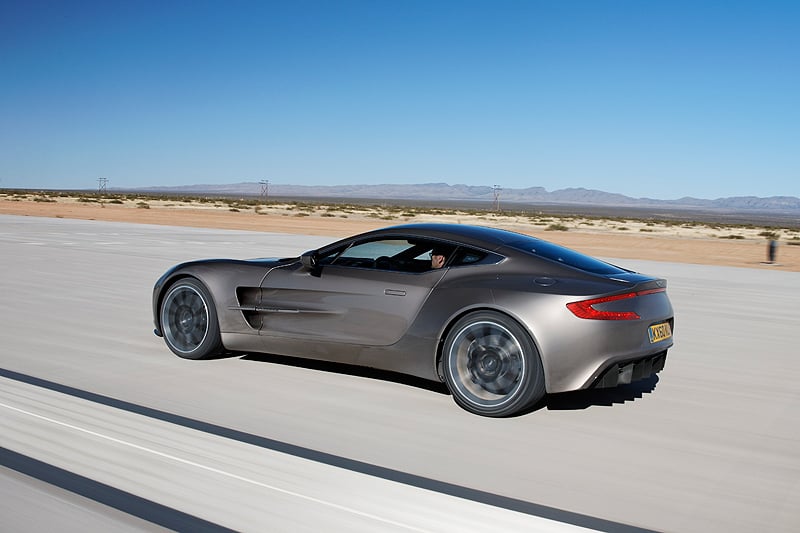 Aston Martin One-77 at Virgin Galactic’s Spaceport America