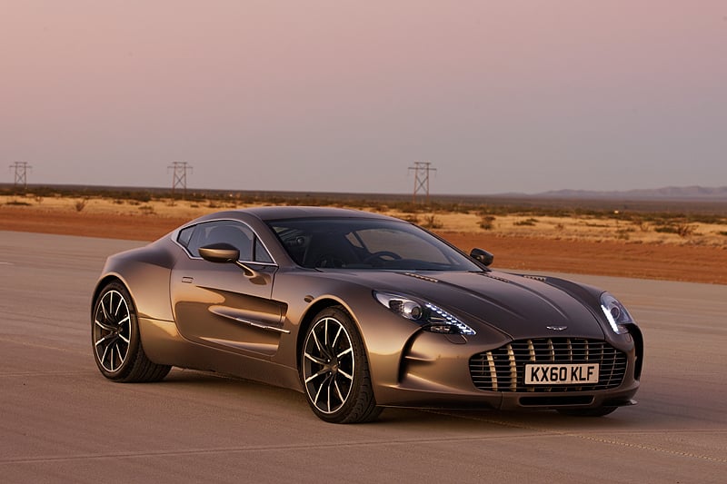 Aston Martin One-77 at Virgin Galactic’s Spaceport America