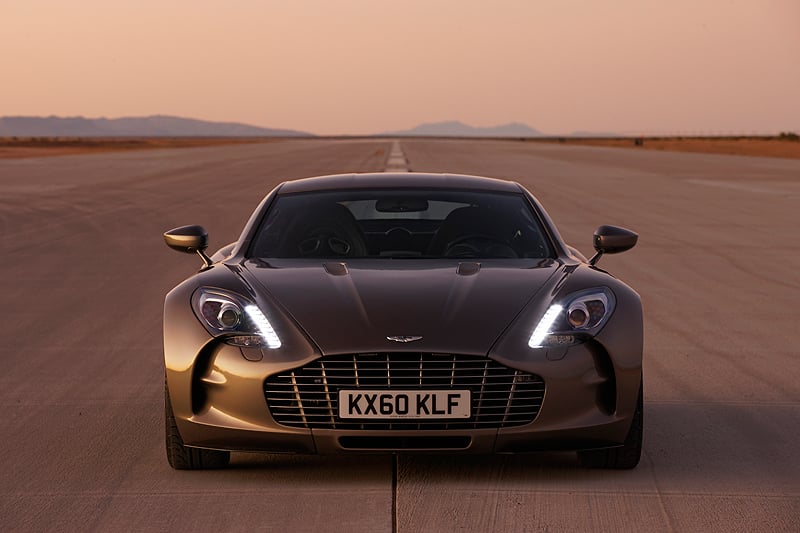 Aston Martin One-77 at Virgin Galactic’s Spaceport America