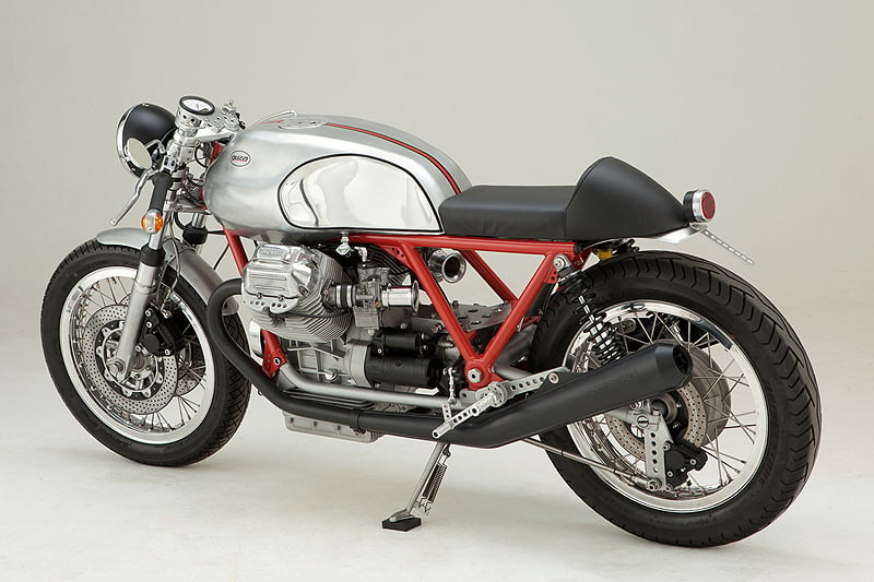 Kaffeemaschine: Guzzi Cafe Racer aus Hamburg