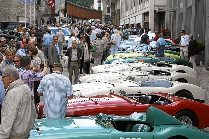 2012 British Classic Car Meeting in St Moritz A new route new