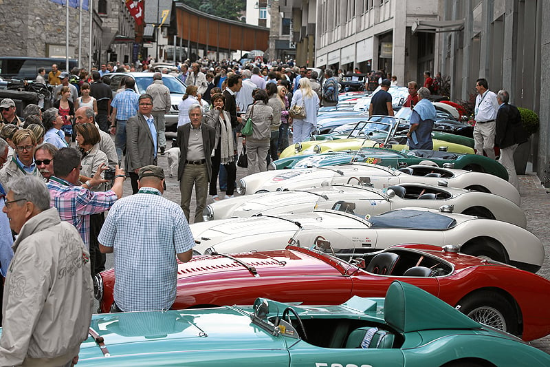 2012 British Classic Car Meeting in St Moritz: A new route, new cars