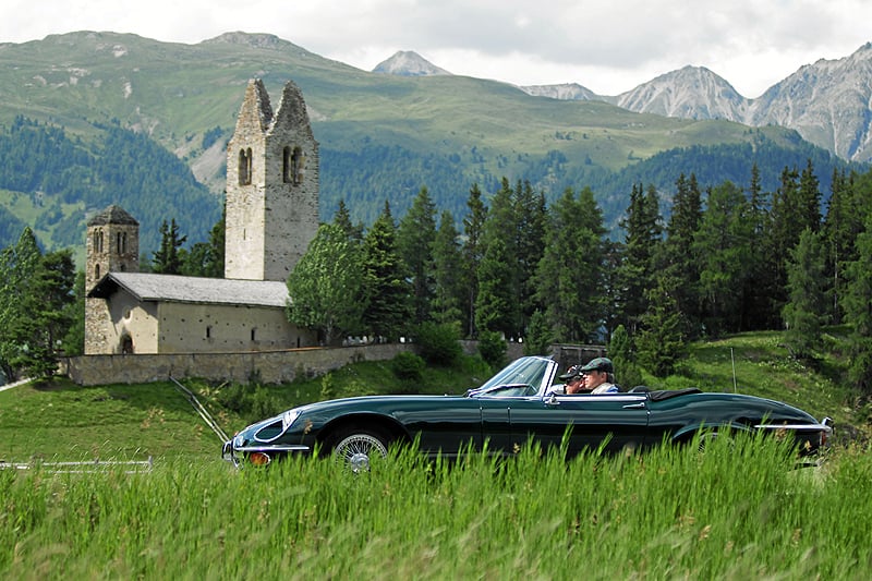 2012 British Classic Car Meeting in St Moritz: A new route, new cars