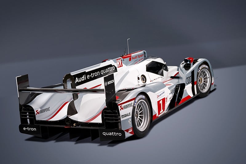 Audi R18 e-tron quattro diesel-hybrid Le Mans car