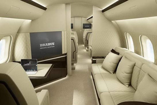 Brabus Private Aviation: Lowered flying aircraft