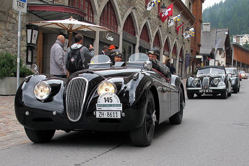 British Classic Car Meeting St. Moritz: Full House