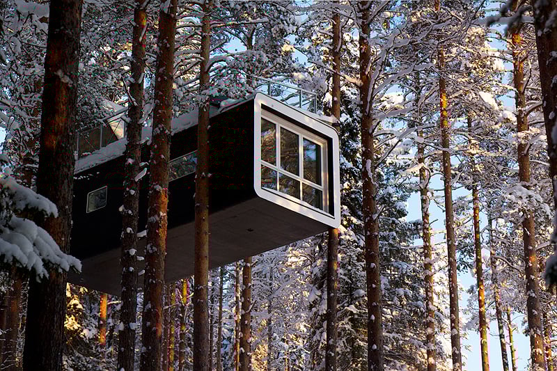 Treehotel: UFO-Parkplatz am Polarkreis