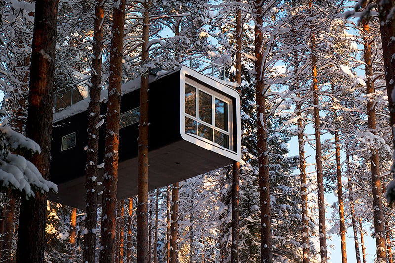 Treehotel: UFO-Parkplatz am Polarkreis