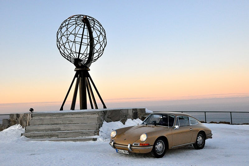 Norway’s North Cape in a Classic Porsche 911: A true winter wonderland...