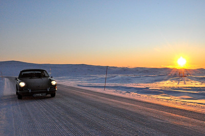 Im Porsche 911 Classic zum Nordkap: Kein Wintermärchen