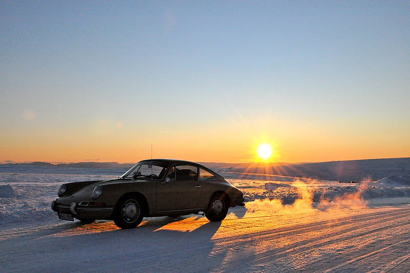 Norway’s North Cape in a Classic Porsche 911: A true winter wonderland...