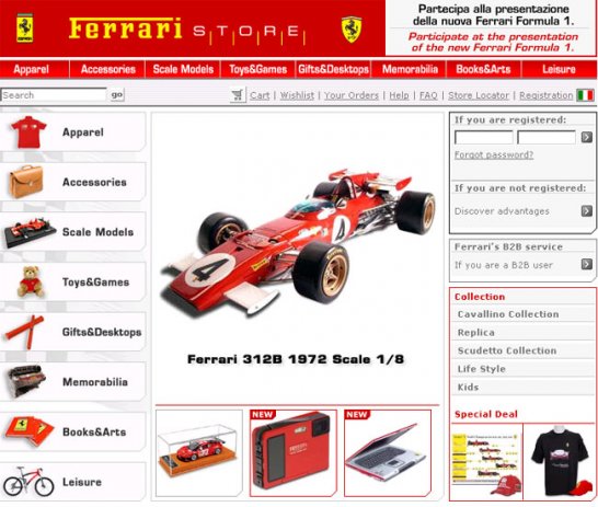 Formula 1 prizes at Ferraristore.com