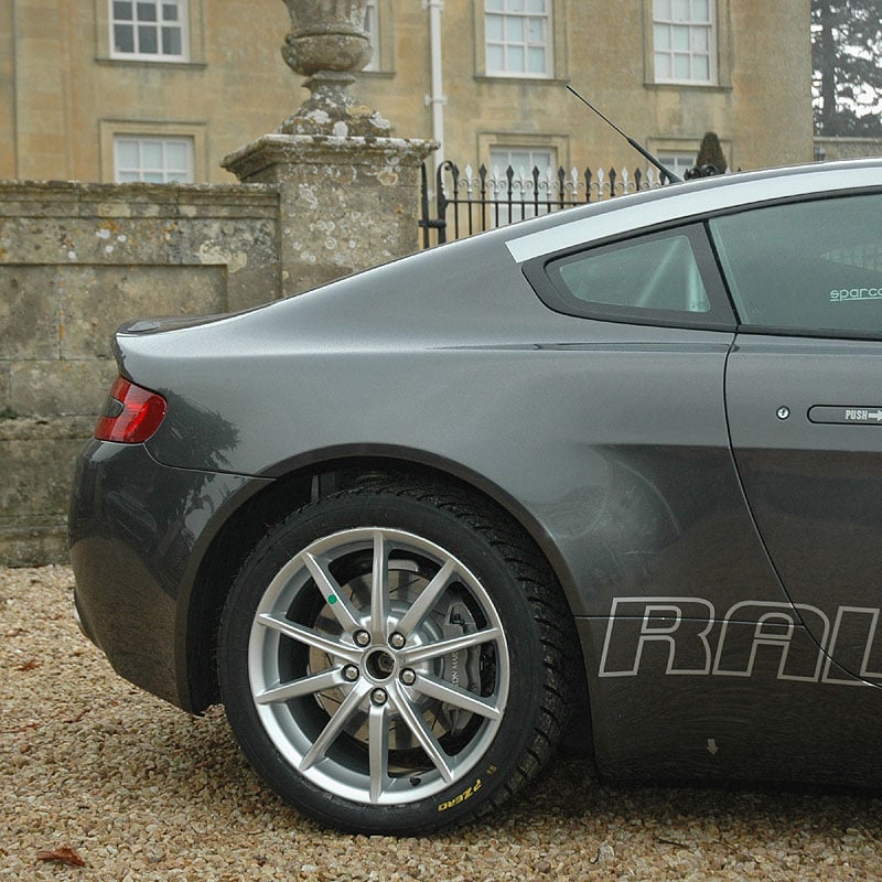 The Aston Martin  Rally GT  put through its paces