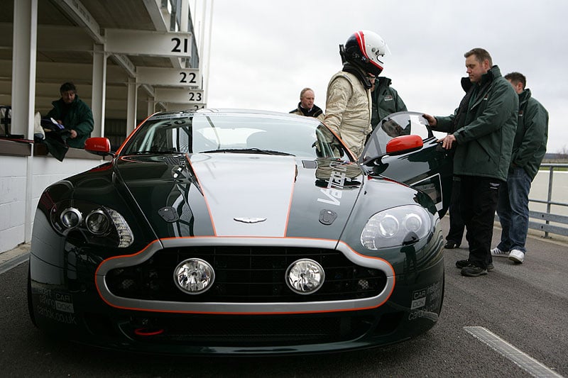 Goodwood Green: Aston Martin DB4GT and Vantage GT4