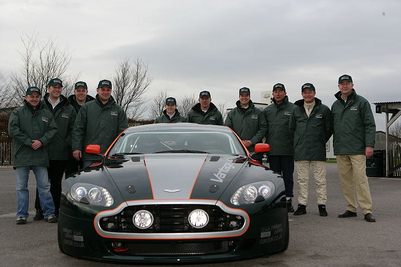 Goodwood Green: Aston Martin DB4GT and Vantage GT4