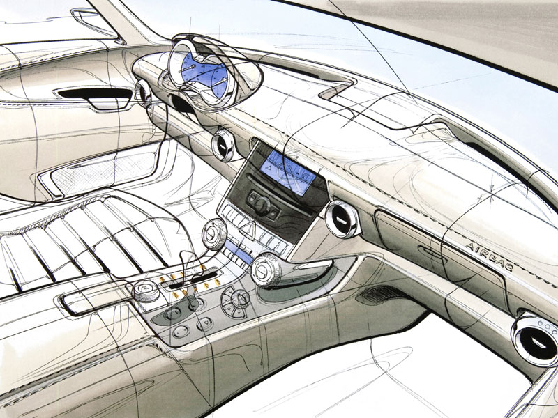 Mercedes-Benz SLS AMG: Das Interieur