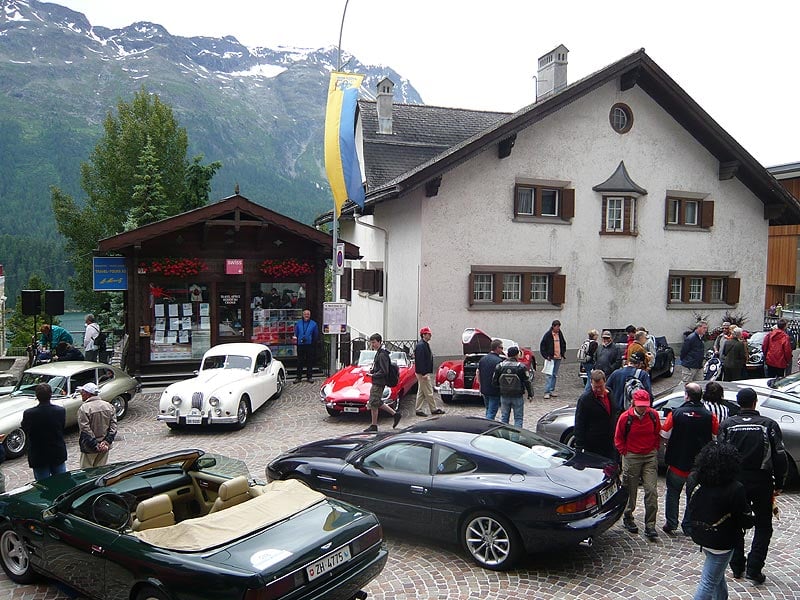 The 16th St Moritz British Classic Car Meeting