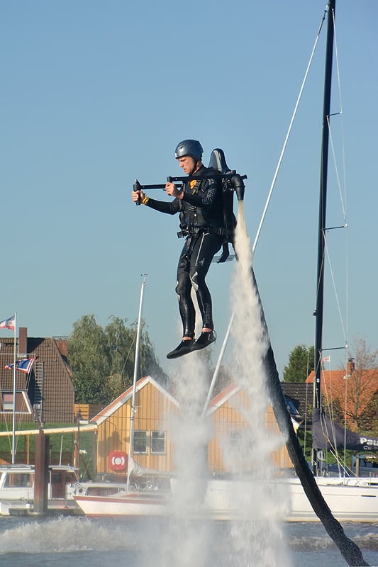 Rocket man: JetLev Flyer takes to the air