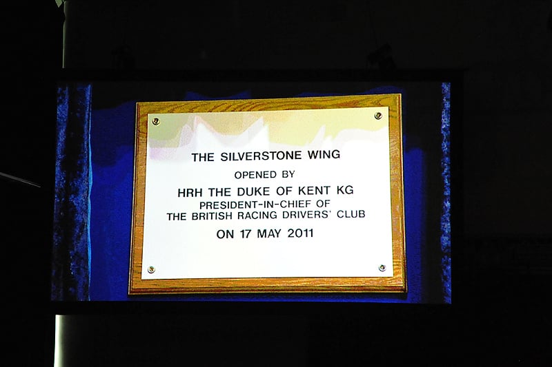 The 'Silverstone Wing': Official opening, 17 May 2011