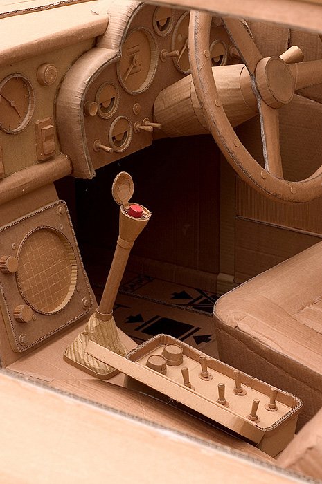 Cardboard Art by Chris Gilmour: The 'Goldfinger' Aston DB5