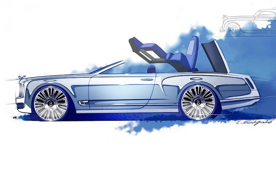 Bentley Mulsanne Vision Concept previews flagship convertible