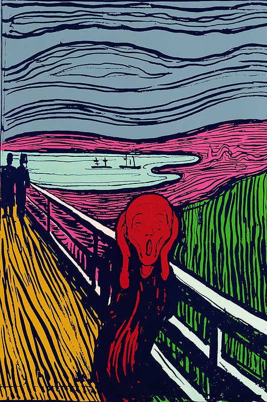 A Warholian take on Munch: Angst-ridden pop art for sale