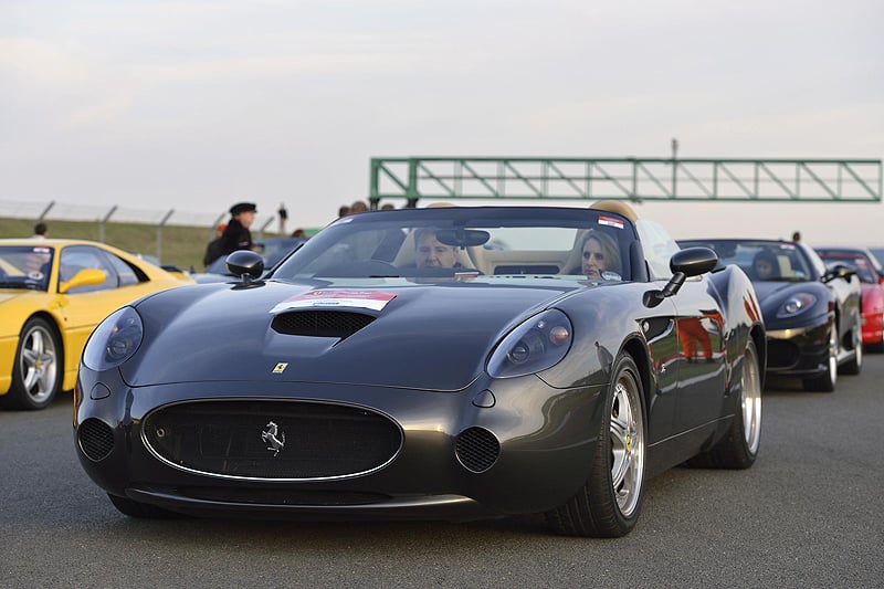 World Record-breaking Ferrari motorcade at Silverstone