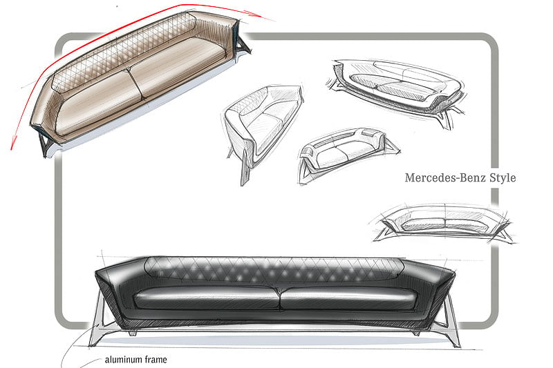 No Need to Buckle Up: Mercedes-Benz furniture collection