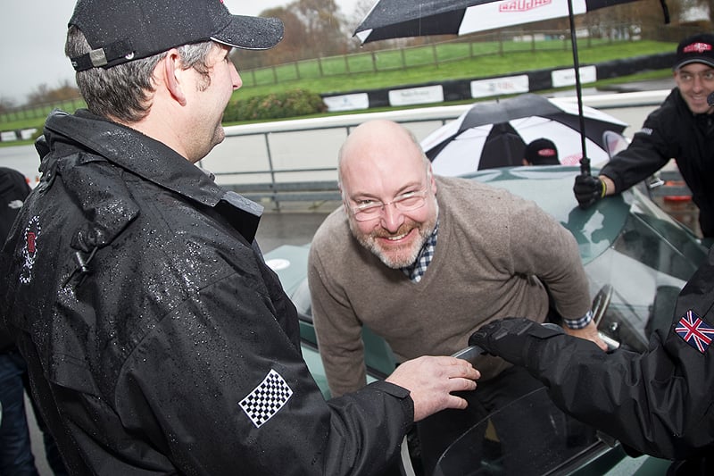 Behind the wheel of the Jaguar Heritage Racing E-type