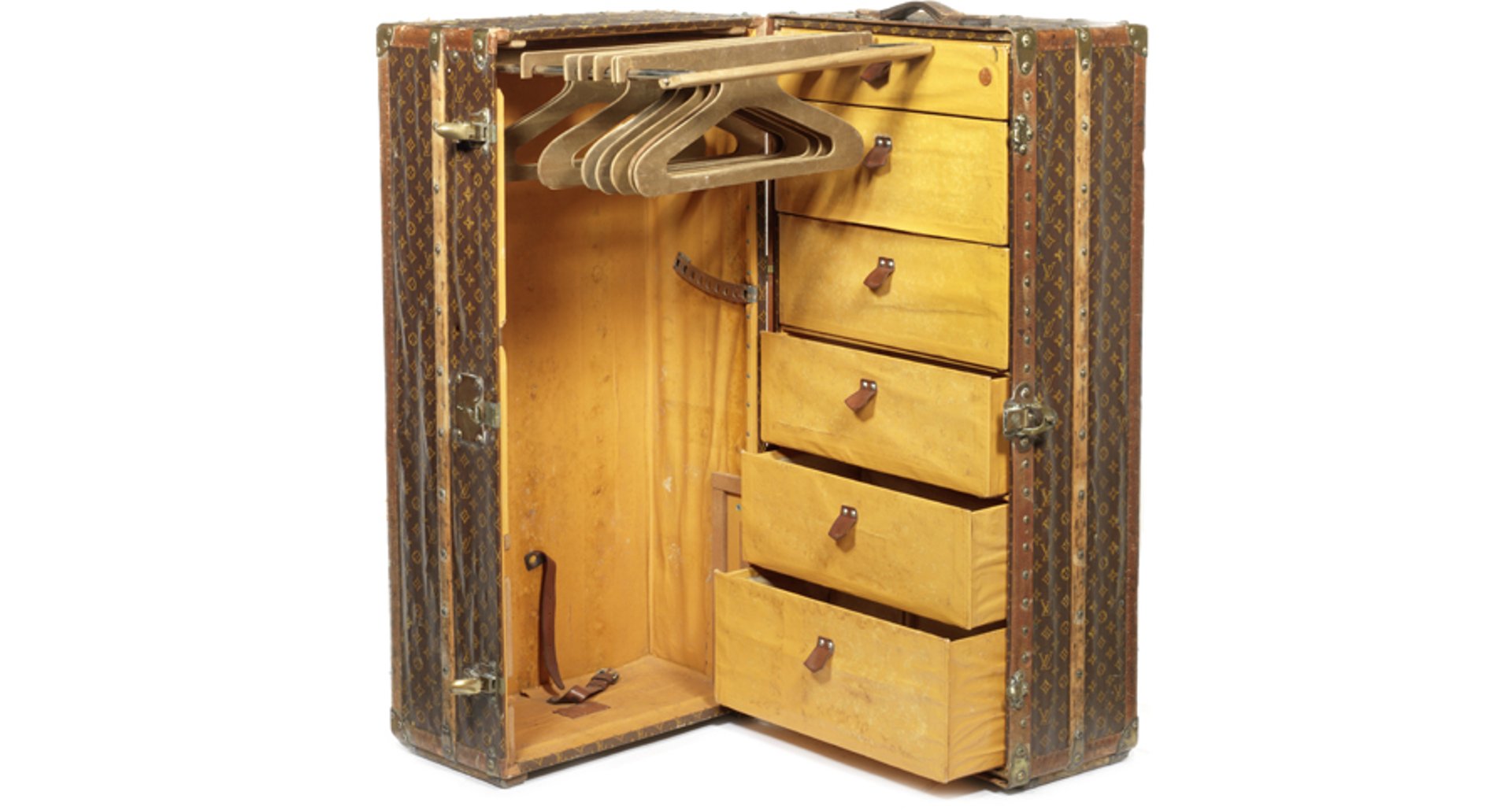 Sold at Auction: Louis Vuitton Wardrobe Trunk