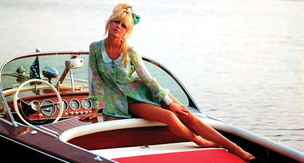 Brigitte Bardot with her Nounours in St Tropez in 1962. Courtesy of Ghislain Dussart/Gamma Rapho/Ghetty Images