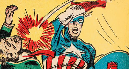 Jack Kirby illustrated Stan Lee’s story “Captain America Foils the Traitor’s Revenge” / TM &amp; © 2018 Marvel Entertainment, LLC