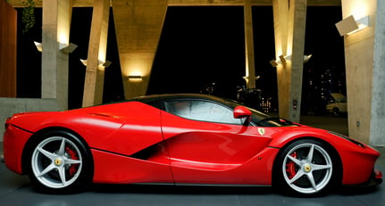 LaFerrari at Herzog &amp; de Meuron&#039;s 1111 Lincoln Road during Art Basel Miami Beach 2013.